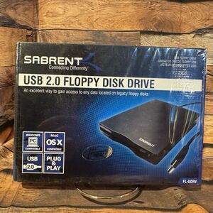 Sabrent USB 2.0 Floppy Disk Drive FL-UDRV External 1.44MB PC Mac Legacy Data New